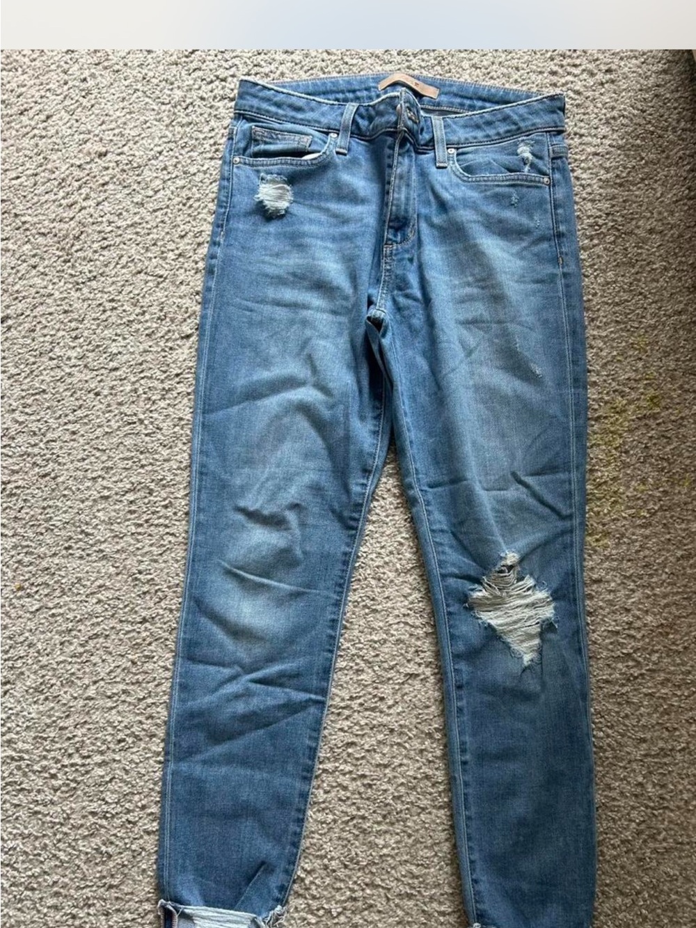 Joe's womens Distressed Slim Blue Denim